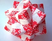 Origami Ornament - Large Red Washi Modular