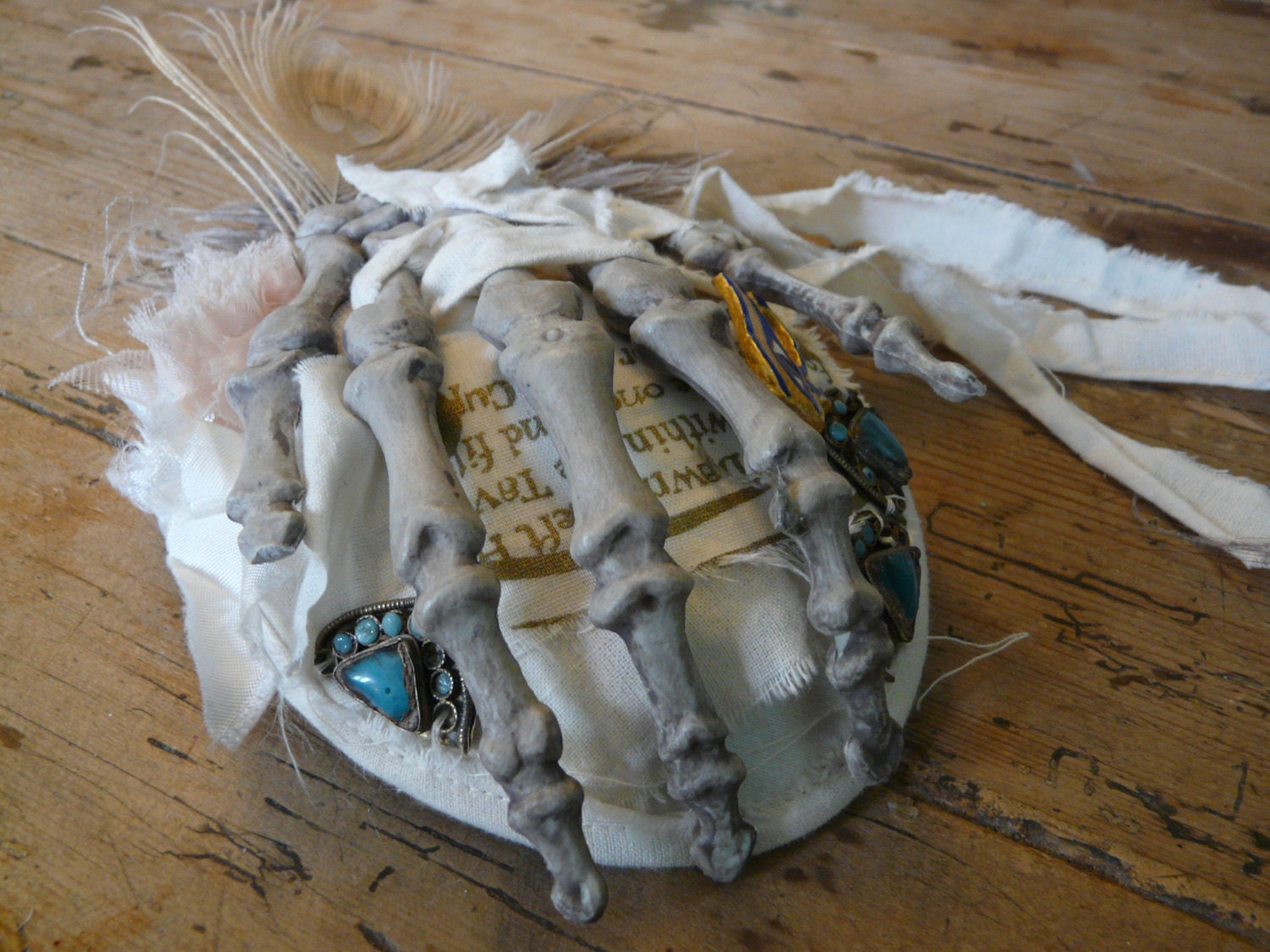Mummified Hand Themed Fascinator - Hat.