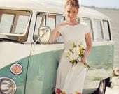 Short Vintage Beach Wedding Dress
