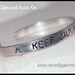 Keep Calm and Swim On Stamped Silver Metal Cuff Bracelet