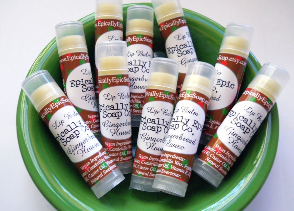Gingerbread House Holiday Lip Balm