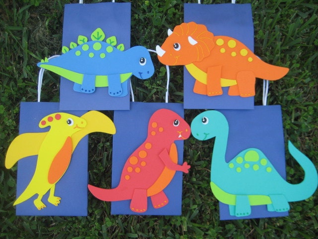 Dinosaur Birthday Party Favor Bags