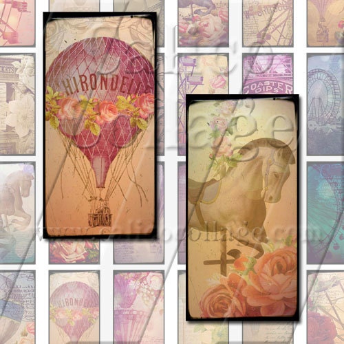 The Carnival - Instant Download Digital Collage Sheet - 1x2 Domino Size 935