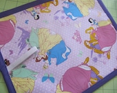 Disney princess purple 2 TRAVEL chalkboard mat/ placemat (a)
