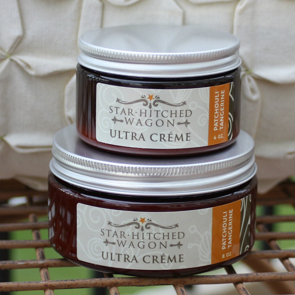 Handmade Natural Patchouli Tangerine Ultra Creme 4 Ounces loaded with Jojoba Oil