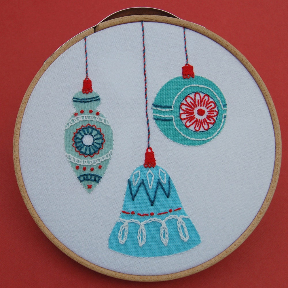 Holiday Hand Embroidery Patterns SEASON'S STITCHINGS Christmas patterns from SeptemberHouse