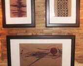 Set of three Abstract Paintings