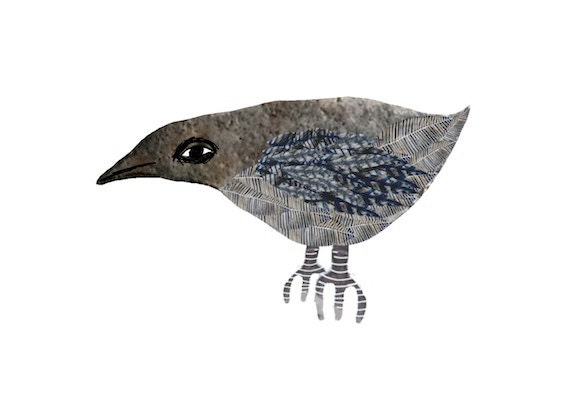 Single Bird no.1 - Digital illustration - Print - LillaJizo