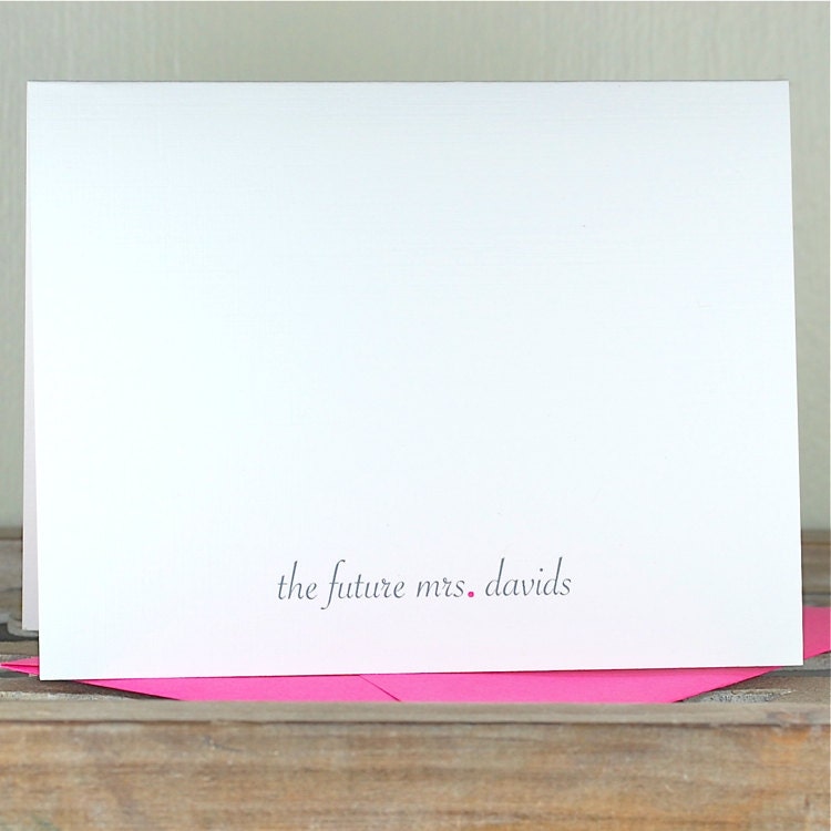 Bridal Shower Thank You Cards . Bridal Shower Thank You Notes . Thank You Cards Bridal Shower - The Future Mrs.