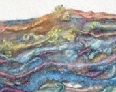 SALE Handspun Art Yarn / Spring Flower Garden / Gorgeous curls / Handmade