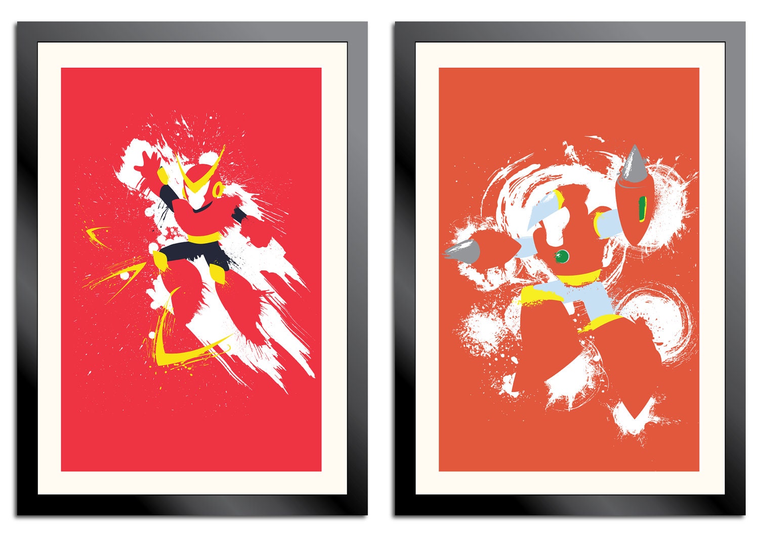 Robot Masters of Mega Man 2 COMPLETE SET - 8 Posters