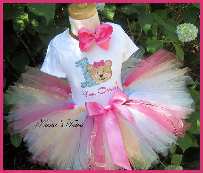 1st Birthday,Ready to Ship,Teddy Bear with Number, Party Outfit, Theme Party, Party,Photo Shoots, Teddy Bear Birthday