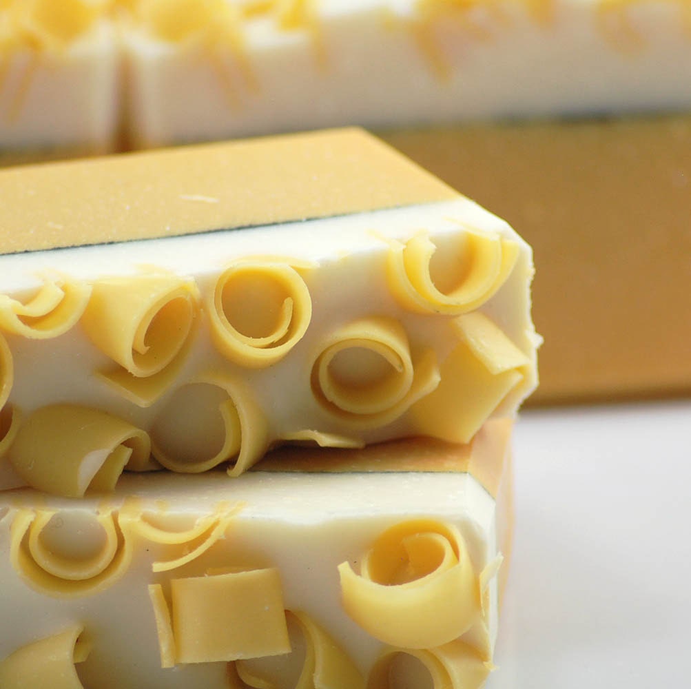 Sweet Lemon Cream Soap Handmade Cold Process, Vegan Friendly