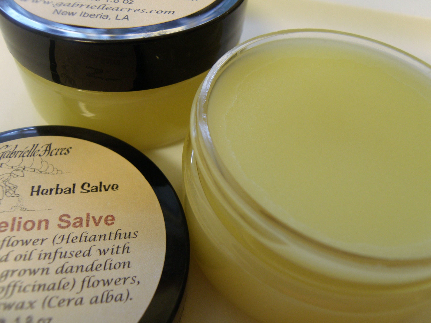 Dandelion Flower Salve,  Herbal Balm with Organic Ingredients
