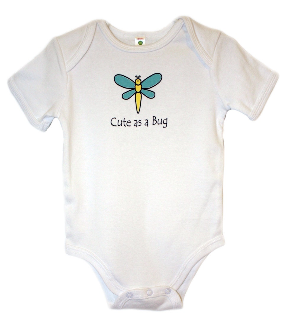Cute as a Bug Baby Onesies or Toddler Shirts - Clearance