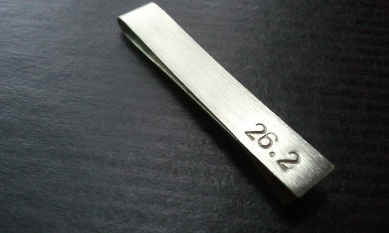 1.5  - tie bar - Custom Text - Nickel