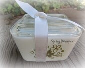 Spring Blossom covered Pyrex