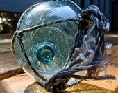 Glass Fishing Float Collectible, Asahi Wonder MARKED,  Nautical, Antique, Home Decor, Ocean, Beach Cottage Decor, Sea, Home and Garden