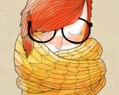 Knit - 8 x 10 Illustration Print