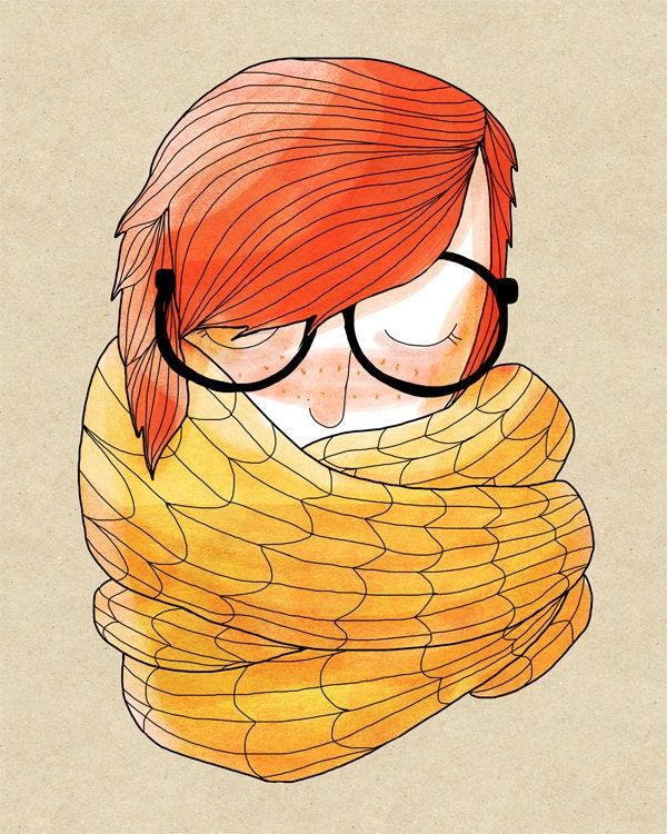 Knit - 8 x 10 Illustration Print