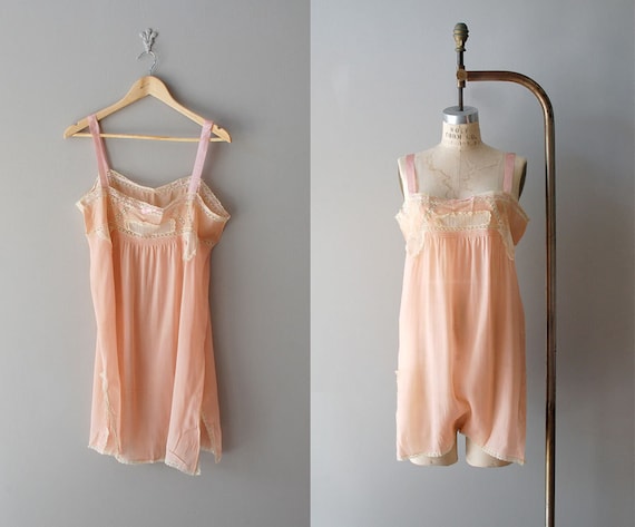 1920s lingerie / 20s flapper silk chemise / Miss Anabelle Lee