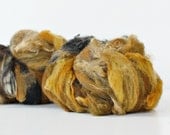 Wooly Bear 3.2 oz Wool-Merino- Art Batt // Wool Drum Carded Art Batt for spinning or needle felting