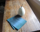 Marimekko Teal Napkins SET of 4 - Ombre Blues Kitchen Table Decor - Thanksgiving Autumn Winter Food Napkins - Handmade by SewnNatural