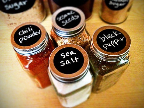 Small Round Chalkboard labels - set of 15