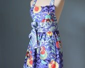 Full Apron Paradise Love with Amy Butler Fabric for Women Holiday Entertaining Dinner Baking