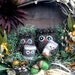 Fall Halloween Thanksgiving Owl Woodland Family, Flowers, Acorns 12" Wreath... (woolcrazy)