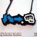 Glowing Hadouken Necklace - video game jewelry geek pendant combo street fighter tekken dead or alive
