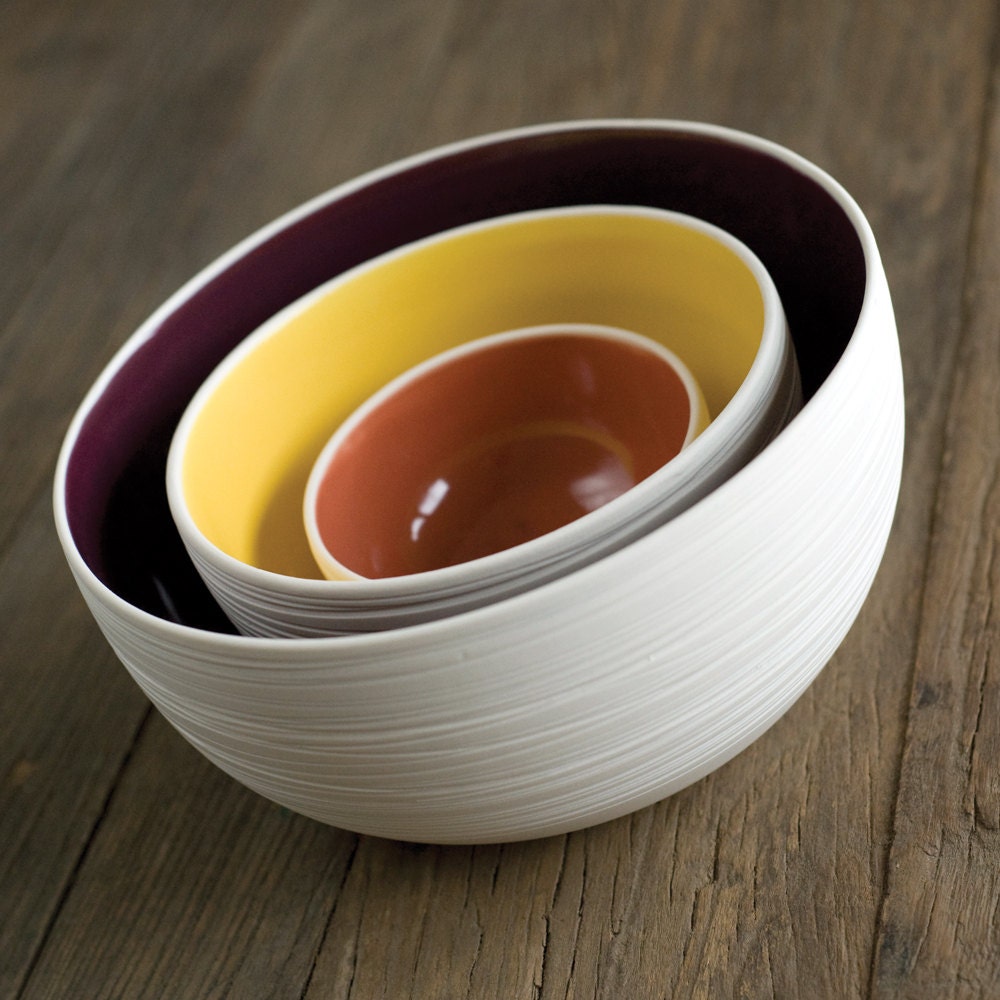 Scribble Nesting Bowls S/3