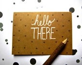 Hello There Card - Hand-drawn Greeting Card