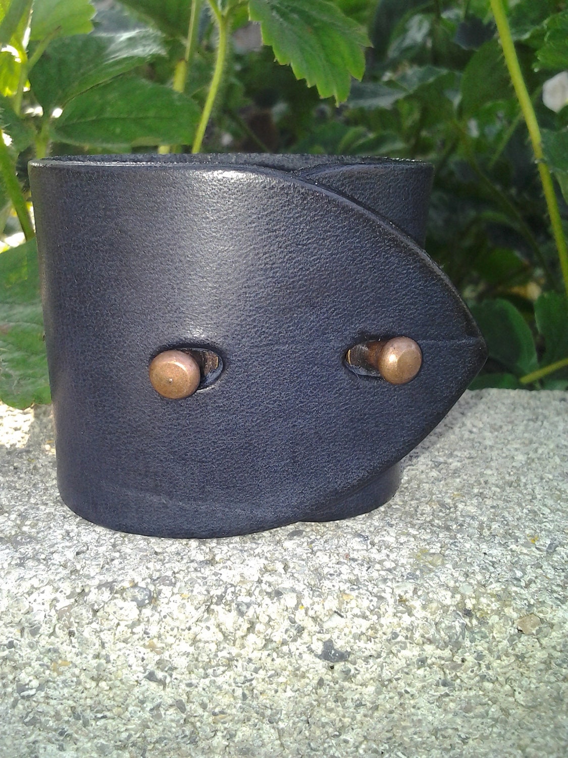 Ready To Ship Wide Black Leather Cuff Bracelet Leather Supplies Firm Tooling Leather
