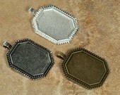 10 Octagon Pendant tray 22 x 30 ..Make Beautiful Pendants..You pick your color