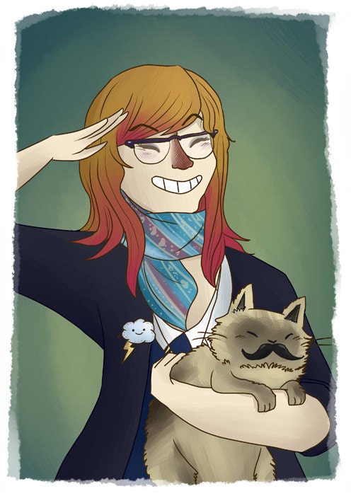 Custom Cartoon Portrait Illustration