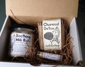 Eco-friendly Gift Set- Bar of soap, bath soak and lip balm