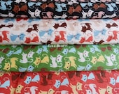 Kawaii Japanese Fabric - Cute Cats - 4 Fat Quarter Bundle Set (12102829)