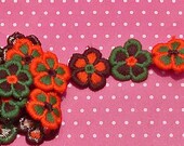 Vintage Lace Trim Daisy Trim Flower Trim Groovy Embroidered