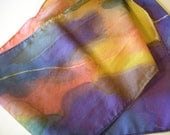 Jewel Tones Silk Scarf