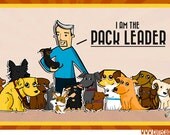 Cesar Millan Dog Whisperer Cartoon Print