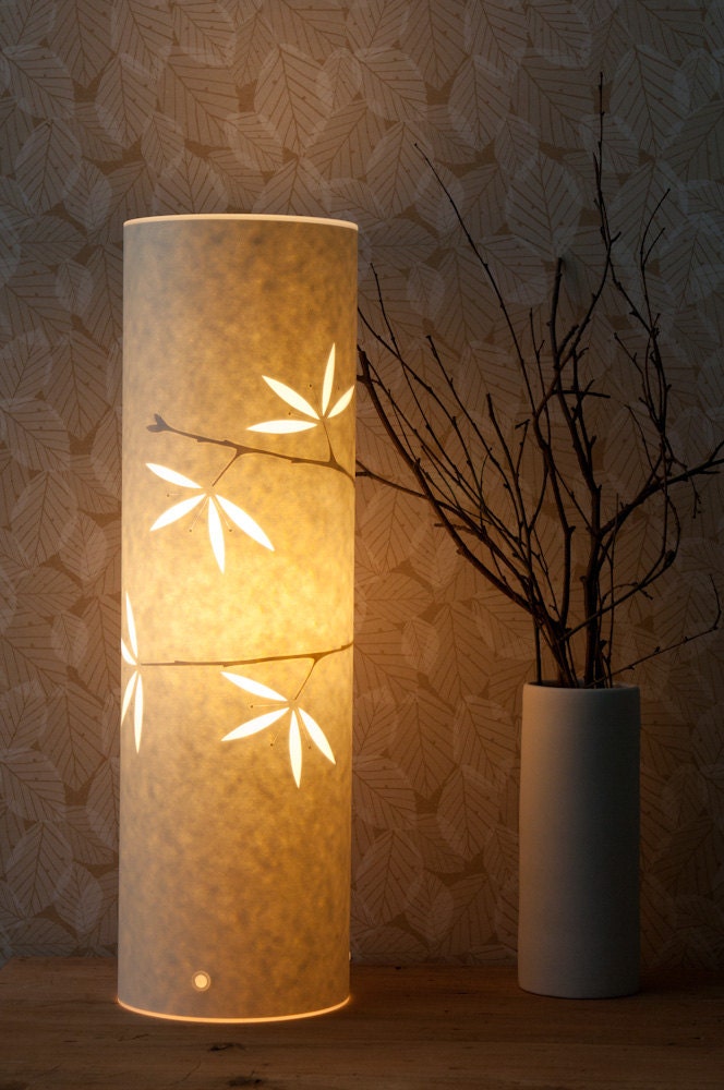 Tall Spring Blossom Table Lamp