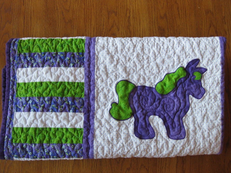 Adorable Pony  baby quilt