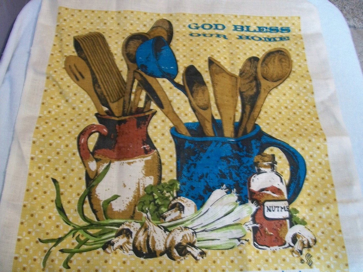 Vintage Calendar,  Tea Towel,  1981 Linen Towel