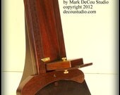 Hat Making Tool, Rounding Jack, Hat Brim Cutter, Walnut Wood Hobbyist Hatter Model, Brass Hardware, Clockwise Cutting Direction