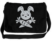 Pirate Bunny Jolly Roger Messenger Bag