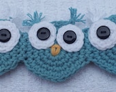 Owl Headband Crochet Pattern Pdf, Instant pattern download available