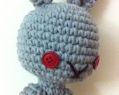 Large Bunny in Gray - Amigurumi