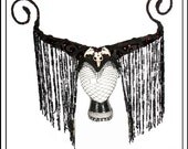 Maleficent in Red and Black... Maleficent Horns Adorned with Skulls and Bling