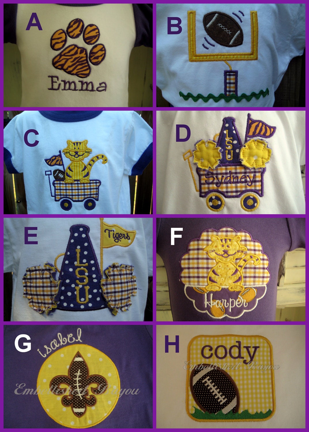 Create Your Own Personalized Onesie for LSU or YOUR Team